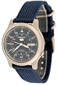 Seiko Watches-Seiko 5 Military Automatic Mechanical Self-Winding NYLON STRAP SNK807K2 Water Resistance Men's Watch