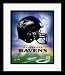 Baltimore Ravens NFL Team Logo and Football Helmet Collage Framed 8 x 10 Photograph