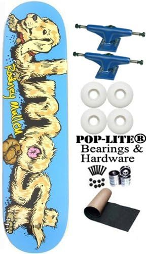 Almost Rodney Mullen Mutt Work Mark 8.0 Skateboard Deck Complete Frontage® Trucks Yellow Jacket® Wheels (Comes Assembled Ready To Ride)