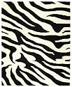Safavieh Soho SOH717A Black and White Zebra Print 6' x 9' Handmade Area Rug