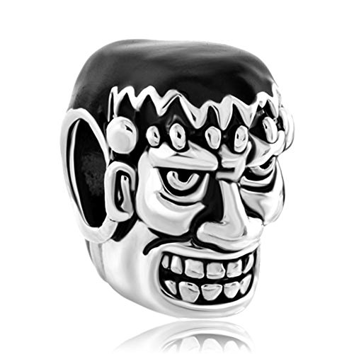 Weird Halloween Dr Frankenstein Charm New Sale Cheap Beads Fit Pandora Jewelry Charms Bracelet Gifts