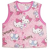 2016年 秋冬 HELLO KITTY ハローキティ 総柄 フリースベスト ピンク◇95cm