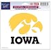 University Of Iowa Ultra decals 5" x 6" - colored