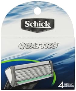 Schick Quattro Refill Cartridges, 4 Cartridges