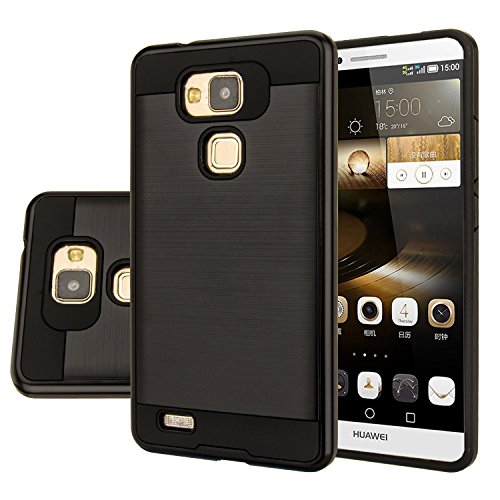 Huawei ascend mate 7 case, aomax® anti-shock brushed m…