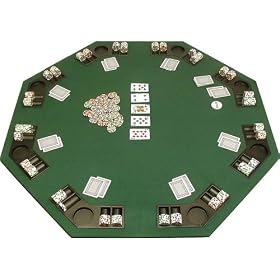 Trademark Poker Deluxe Poker and Blackjack Table Top with Case