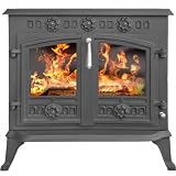 12Kw Stove Multifuel Woodburner Elgin with Back Boiler'