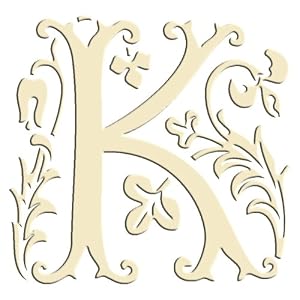 Monogram Embroidered Guest Towel - K - 1 Hand Towel