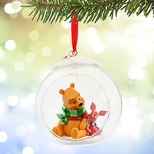 Disneys Winnie the Pooh and Piglet Glass Sketchbook Ornament 2015