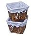 Baby : Set of 2 Cherry Baskets with Blue Liners- 10.5x10.5