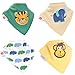 Zippy Fun Baby Bandana Drool Bibs (4 Pack Gift Set) Animal Fun