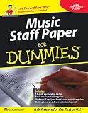 Music Staff Paper for Dummies (Dummies Series)