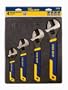 Irwin 2078706 4 Piece 6-Inch Long, 8-Inch Long, 10-Inch Long and 12-Inch Long Adjustable Wrench Tray Set
