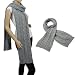 Classic Cable Stitch Acrylic Knit Thick Long Scarf - Various Color