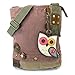 Chala Handbag Patch Crossbody - Mauve (2016 Bird Series) (Color Owl)