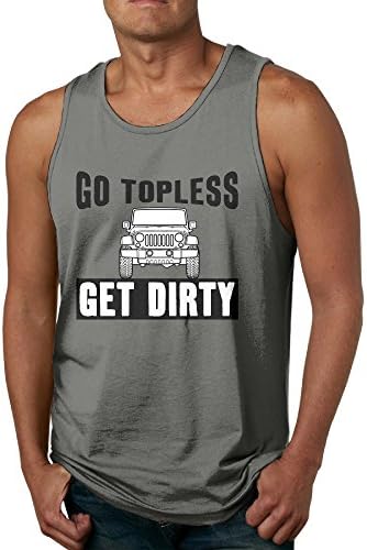 Mens Go Topless Get Dirty Cotton Tank Top