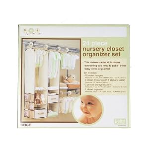 SOS 24-Piece Nursery Closet Organizer