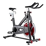 Sunny Health & Fitness Belt Drive Indoor Cycling Bike, Grey