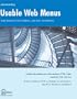 Constructing Usable Web Menus