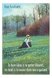 Dear Graduate, Victorian Lady Picking Flowers Premium Poster