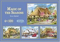 Gibsons Puzzle - Magic of the Seasons - 4 Puzzles in a Box (500 pieces each)