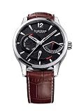 Louis Erard Men's 87221AA02.BDCL50 1931 Automatic Tanneau Perpetual Calendar Brown Leather Watch