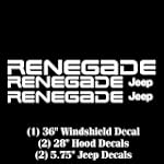 Jeep Wrangler Renegade (5) Decal Sticker Set