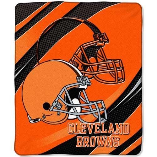 NFL Cleveland Browns 50-Inch-by-60-Inch Micro-Raschel Plush Throw 