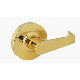 "Eiffel" Commercial Dummy Leverset in Polished Brass