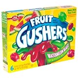 Fruit Gushers Fruit Flavored Snacks, Watermelon Blast, 6-Count Pouches (Pack of 12)