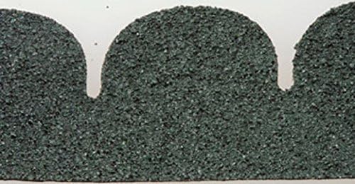 Dollhouse Miniature 1:12 Scale Asphalt Shingles, Green Fishscale