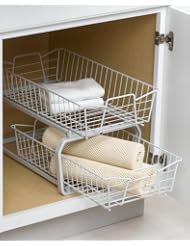Buy ClosetMaid 3608 2 Tier 11-Inch Kitchen Cabinet Organizer, White