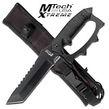 MX-8067. FULL TANG KNUCKLE HANDLE TACTICAL COMBAT FIGHTER KNIFE Full Tang Knuckle Handle Tactical Combat Fighter Knife With Sheath. 12 Inch overall fixed blade knife. 4.5MM Thick stainless steel black finish blade. Features G10 handle and the glass breaker at the end of the handle. KNIFE fixed blade knife hunting sharp edge steel