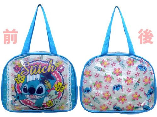 男女兼用キッズ[DISNEY(ディズニー)]Lilo＆Stitchボストン型ビニールビーチバッグ◇スティッチ-F