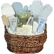 Luxury Spa Pedicure and Manicure Gift Basket with Blue Wash Mitt