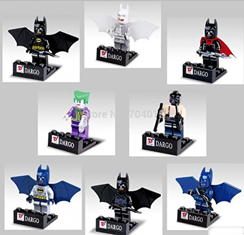 Batman Joker 1 Set Lot of 8 Action Mini Figures Building Block Toy Kids Gift New Compatible With Lego