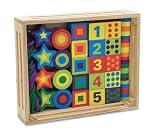 Melissa & Doug Deluxe Wooden 27-Piece Lacing Beads in a Box