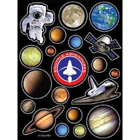  Space Odyssey Stickers 4 Sheets