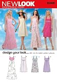 New Look 6046 Misses' Dresses Sewing Pattern, Size A (4-6-8-10-12-14-16)
