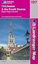 Landranger Map 197 Chichester and the South Downs