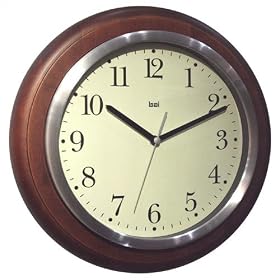 Bai Design BAI.346.BK Baskerville Wooden Modern Wall Clock
