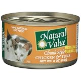NaturalValueCatFood,ChunkStyleChicken&Tuna,3-OunceCans
