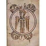 IMAGE OF John (Master of the Bible by Leon of 920) (Bible of Leon, Scene: Icon of St. Lucas) Art Poster- 13x19 custom fit with RichAndFramous Black 99 inch Poster Hangers