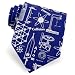 Nuclear Physics by Wild Ties navy blue silk extra long ties
