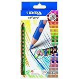 5,Boxes,of,10,LYRAGrooveChild-GripPencils,Setof10Pencils,per,Box,AssortedColors,4.25MillimeterLeadCore,(3811100)