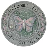 BUTTERFLY GARDEN WELCOME WALL PLAQUE DECOR