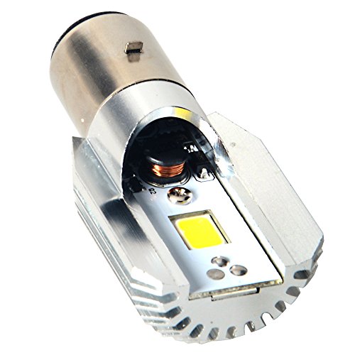 Racbox motorcycle led headlight cob ba20d bulb for moto…