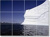 IMAGE OF Winter Photo Kitchen Tile Mural W059. 12.75x17 inches using (12) 4.25x4.25 ceramic tiles.