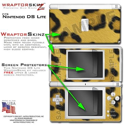 Leopard Skin WraptorSkinz Skin kit fits Nintendo DS Lite (DS LITE NOT INCLUDED)