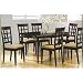 KITCHEN TABLE W/ 4 CHAIRS ,RICH CUPPUCINO FINISH "NEW"